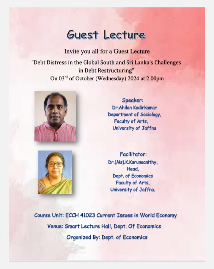 Read more about the article GuestLecture-Economics